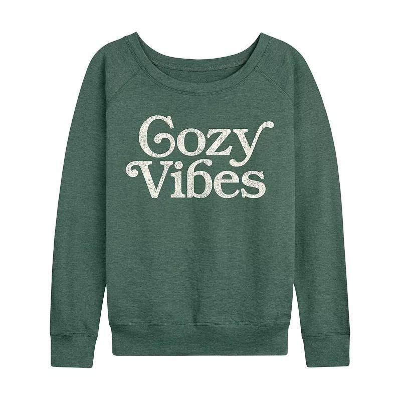 Women's Cozy Vibes French Terry Long Sleeve Tee, Girl's,  Product Image