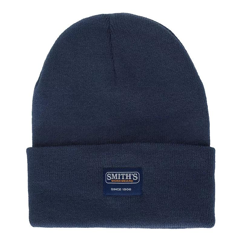 Men's Smith's Workwear Cuffed Pull-On Knit Beanie, Blue Product Image