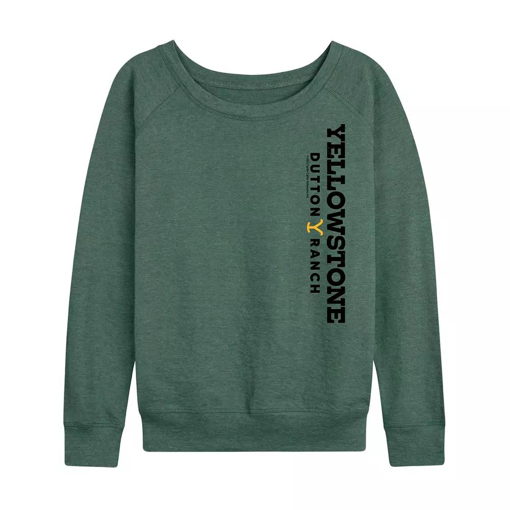 Women's Yellowstone Dutton Ranch French Terry Long Sleeve Tee, Girl's,  Product Image