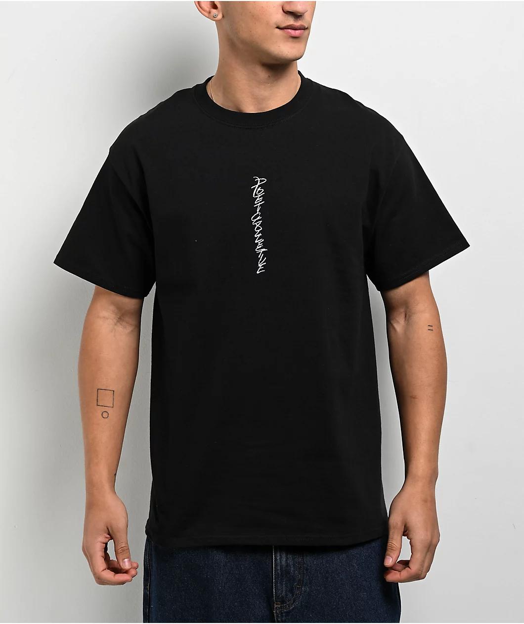 POETICCOLLECTIVE Scrawl Black T-Shirt Product Image