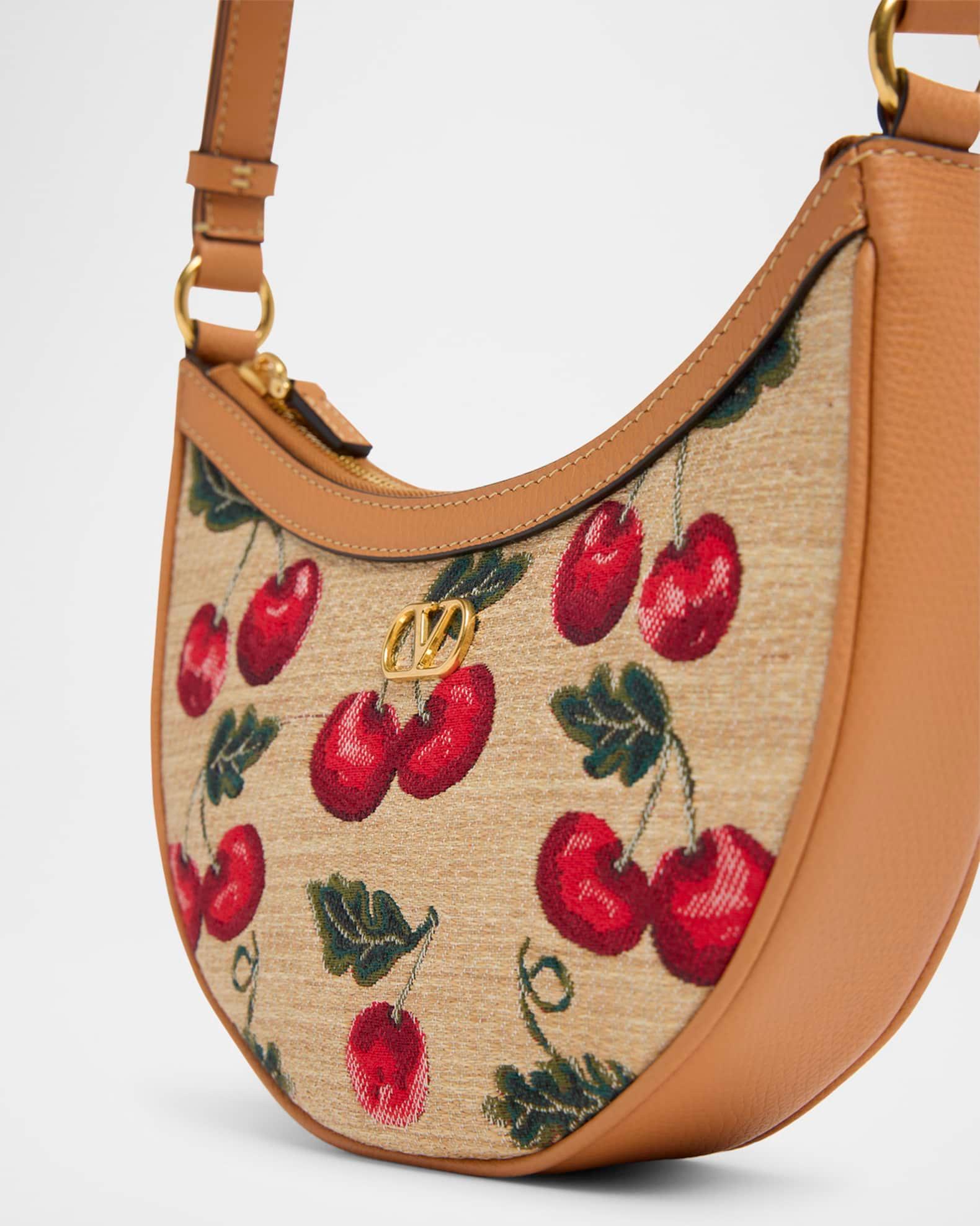 VLOGO Signature Mini Cherries Jacquard Shoulder Bag Product Image