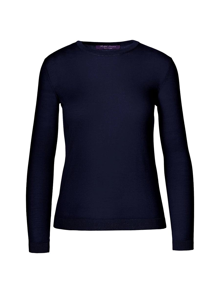 Womens Cashmere Crewneck Sweater Product Image