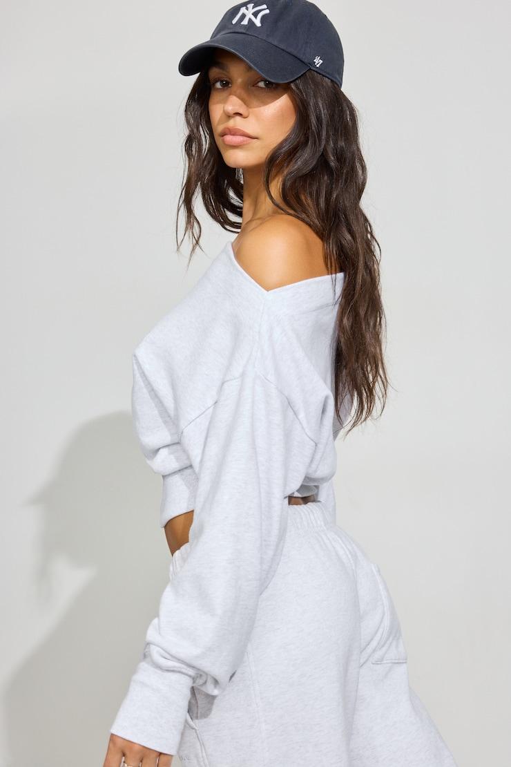 SoftTerry™ Rib Off Shoulder Sweater Product Image