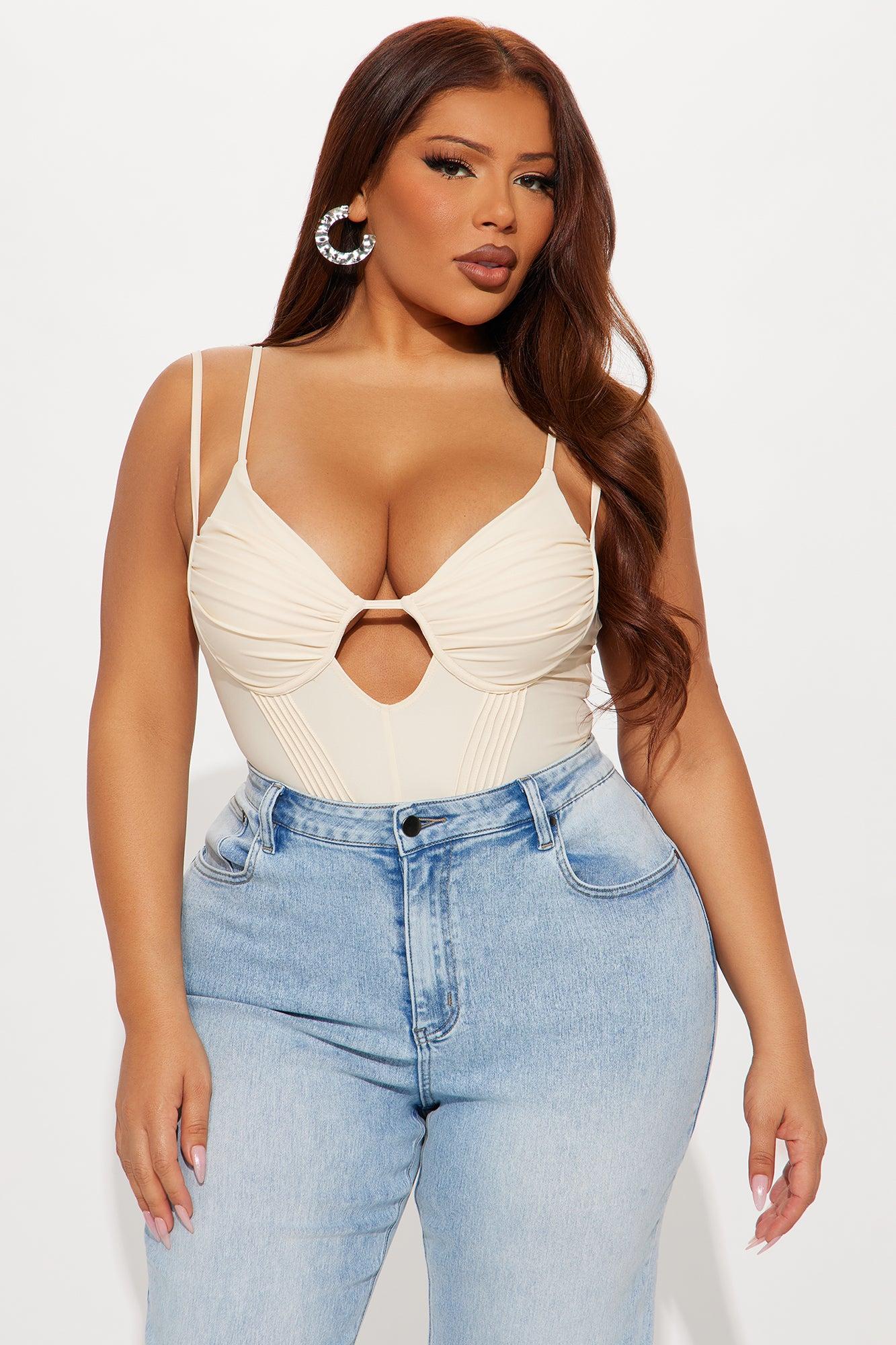 Signature Class Corset Bodysuit - Cream Female Product Image