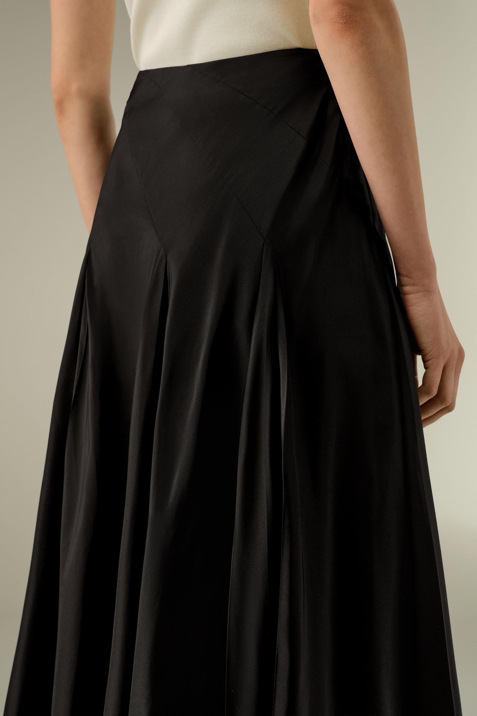 Mid Rise Silk Taffeta Circle Skirt Product Image