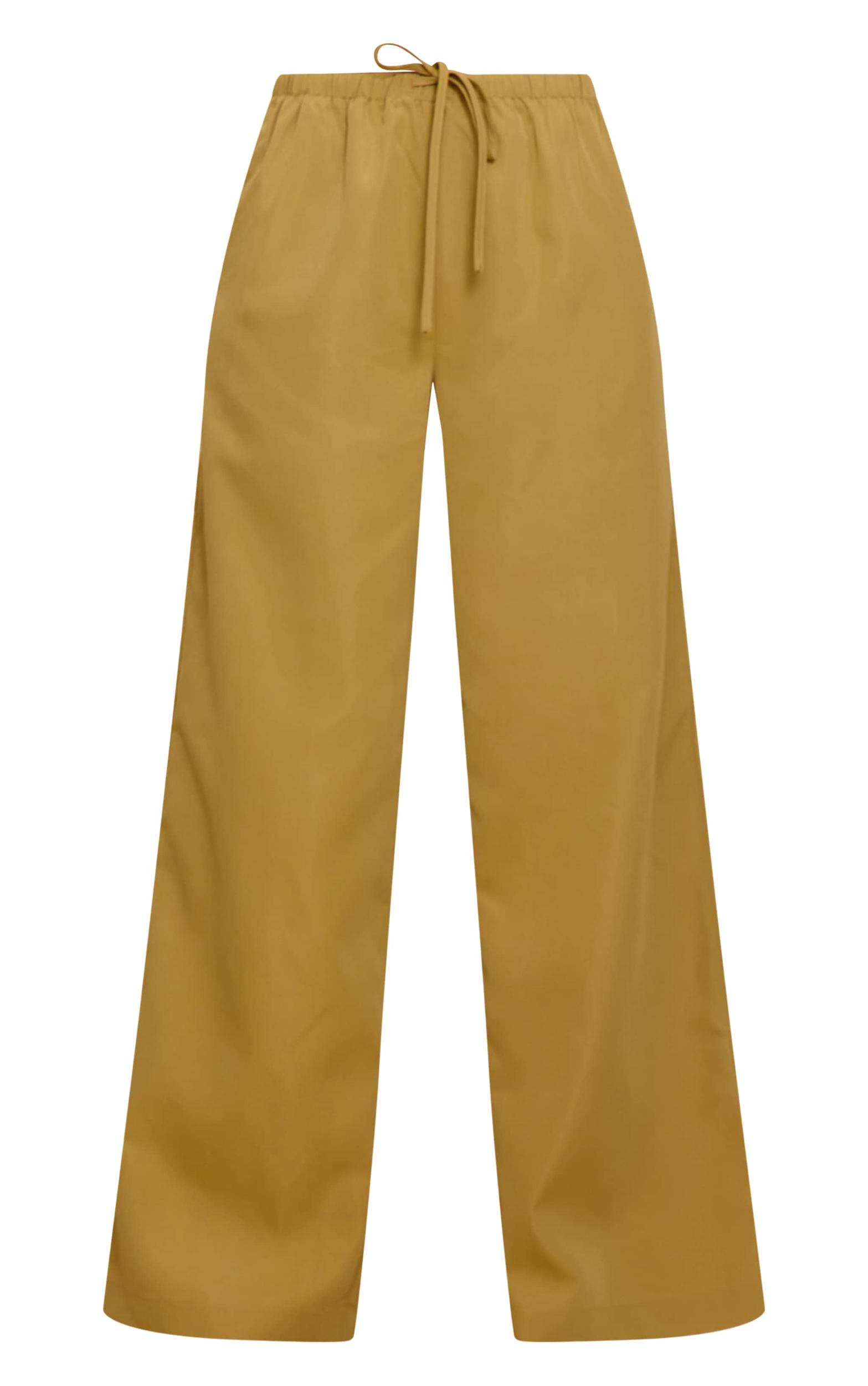  Sand Tailored Wide Leg Drawstring Pants Product Image