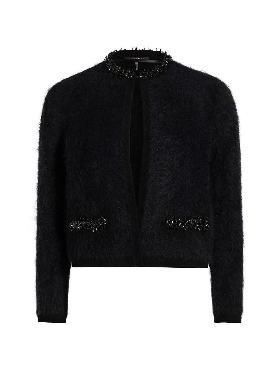 Womens Madeline Embellished Alpaca-Blend Cardigan Product Image