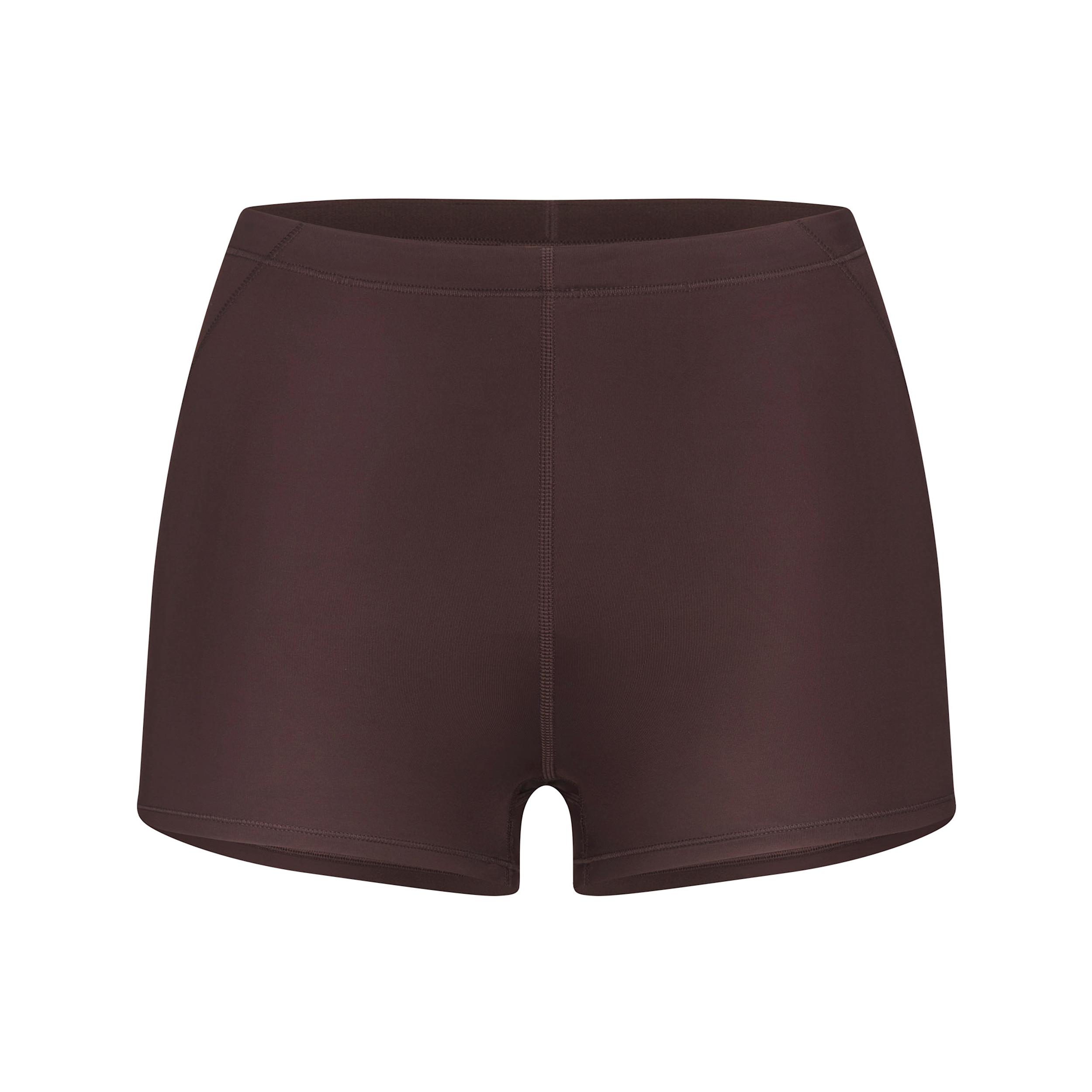 Nike Womens SKIMS Shine Mid-Rise 2 Boyshorts with Drawcord | SHSHO9853W-OBD Product Image