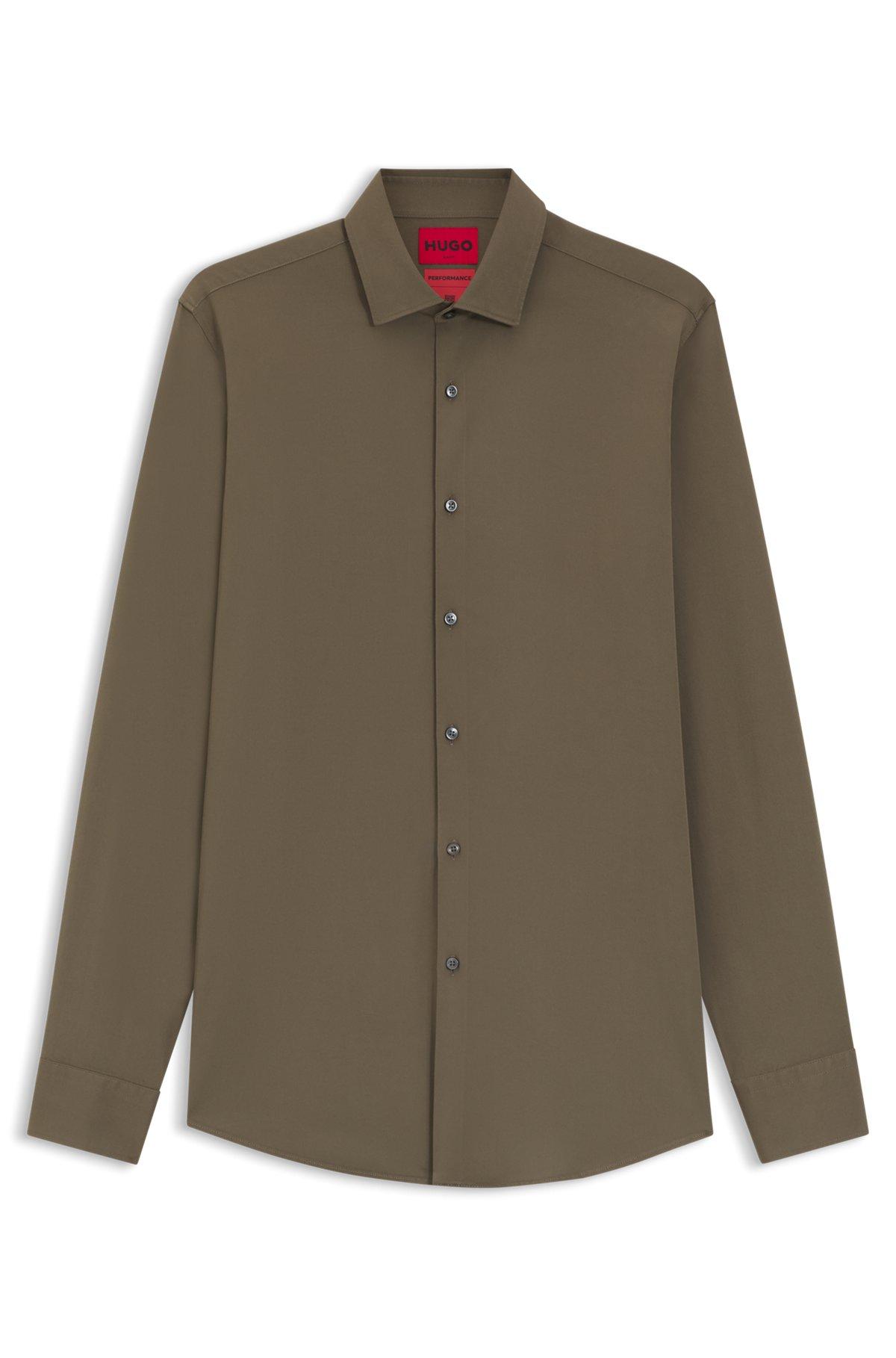 Slim-fit shirt in stretch twill Product Image