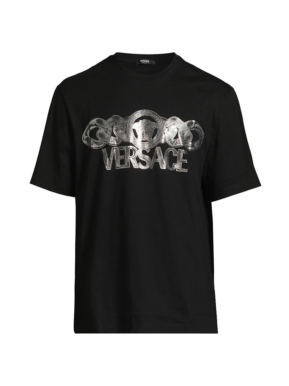 Mens Medusa on Chain Printed Crewneck T-Shirt Product Image