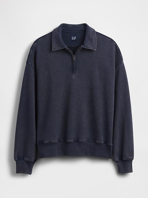 Heavyweight Oversized Quarter-Zip Pullover Product Image