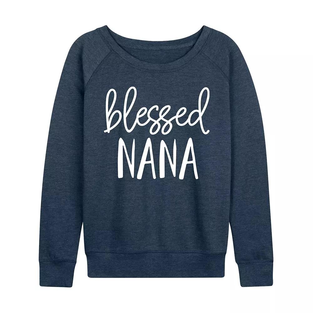 Women's Blessed Nana French Terry Long Sleeve Tee, Girl's,  Product Image