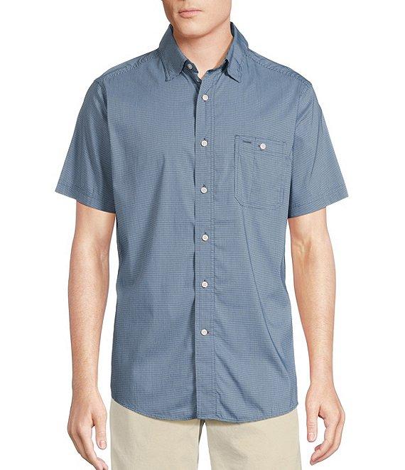 Cremieux Blue Label Big & Tall Performance Stretch Gingham Short Sleeve Woven Shirt Product Image
