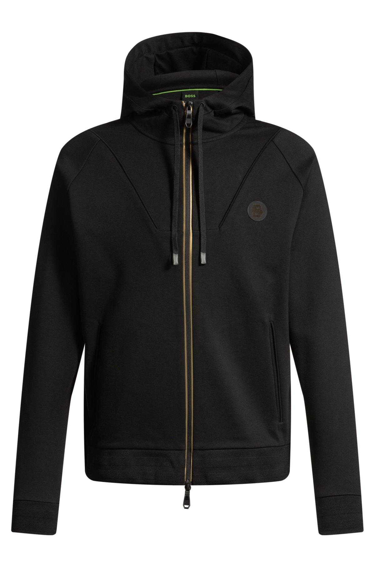 Zip-up hoodie with Double B monogram Product Image
