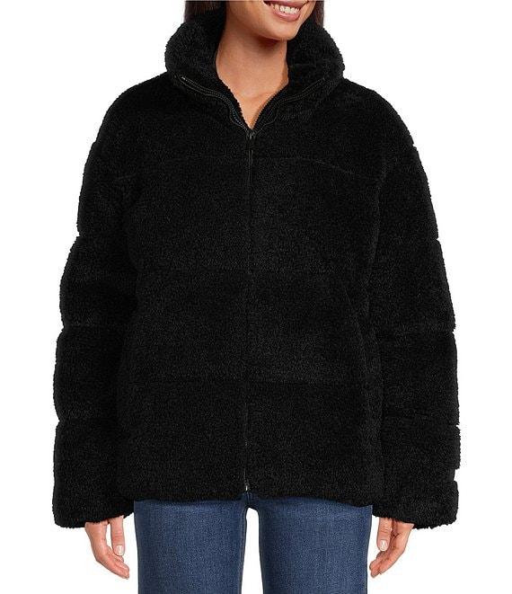 UGG Emmalyn Plush Fleece Stand Collar Long Sleeve Puffer Jacket Product Image