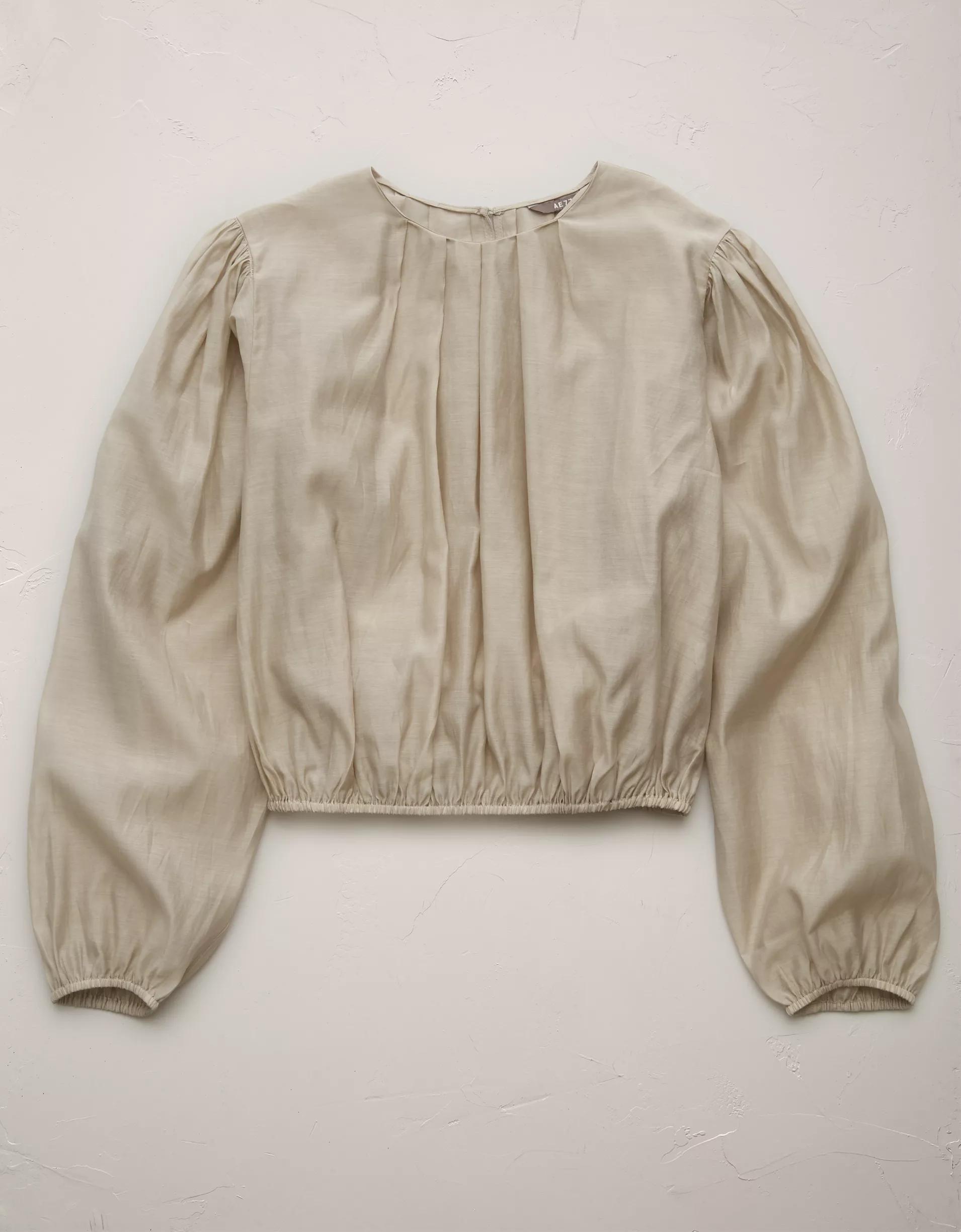 AE77 Premium Bubble Blouse Product Image