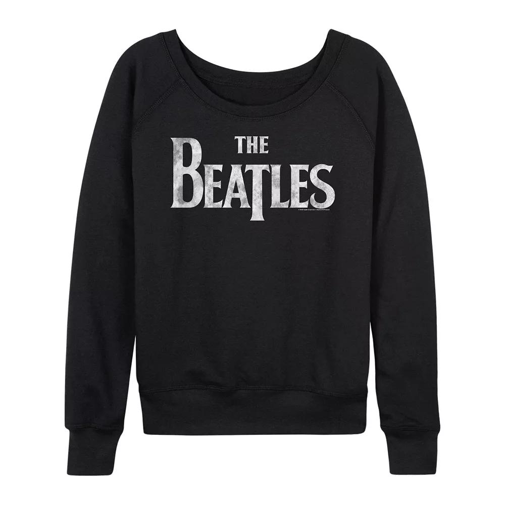 Women's The Beatles Logo French Terry Long Sleeve Tee,  Product Image