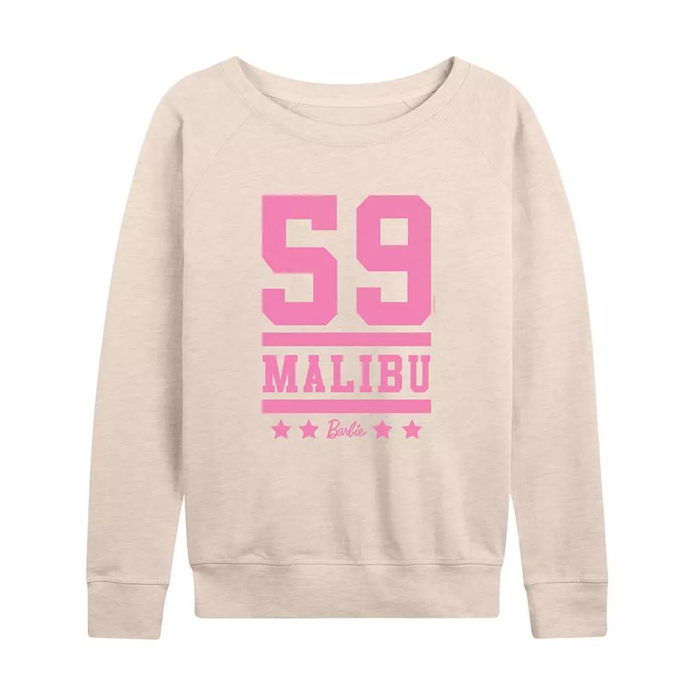 Women's Barbie® 59 Malibu Graphic French Terry Long Sleeve Tee,  Product Image