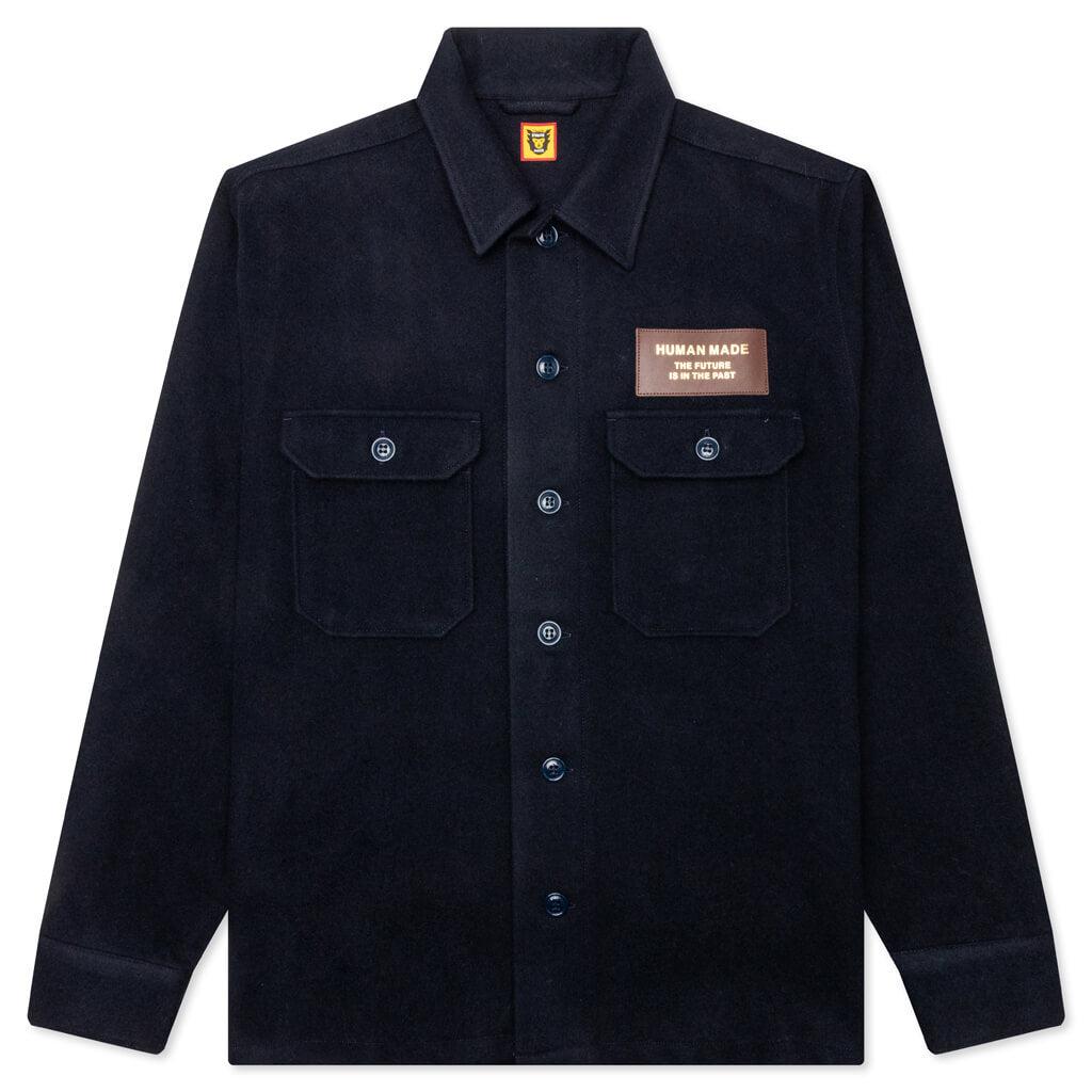 Faux Suede Jacket - Black Male Product Image
