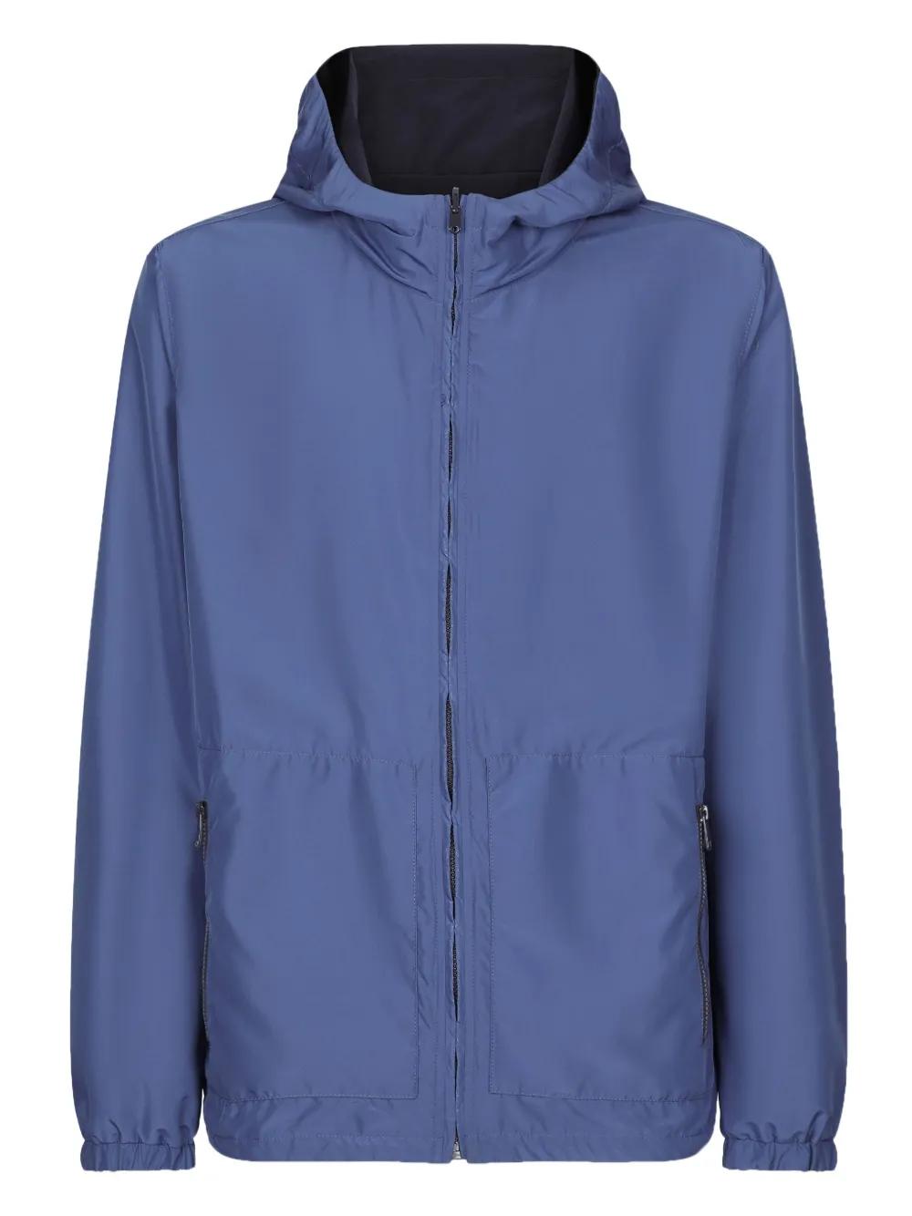 logo-print reversible parka Product Image