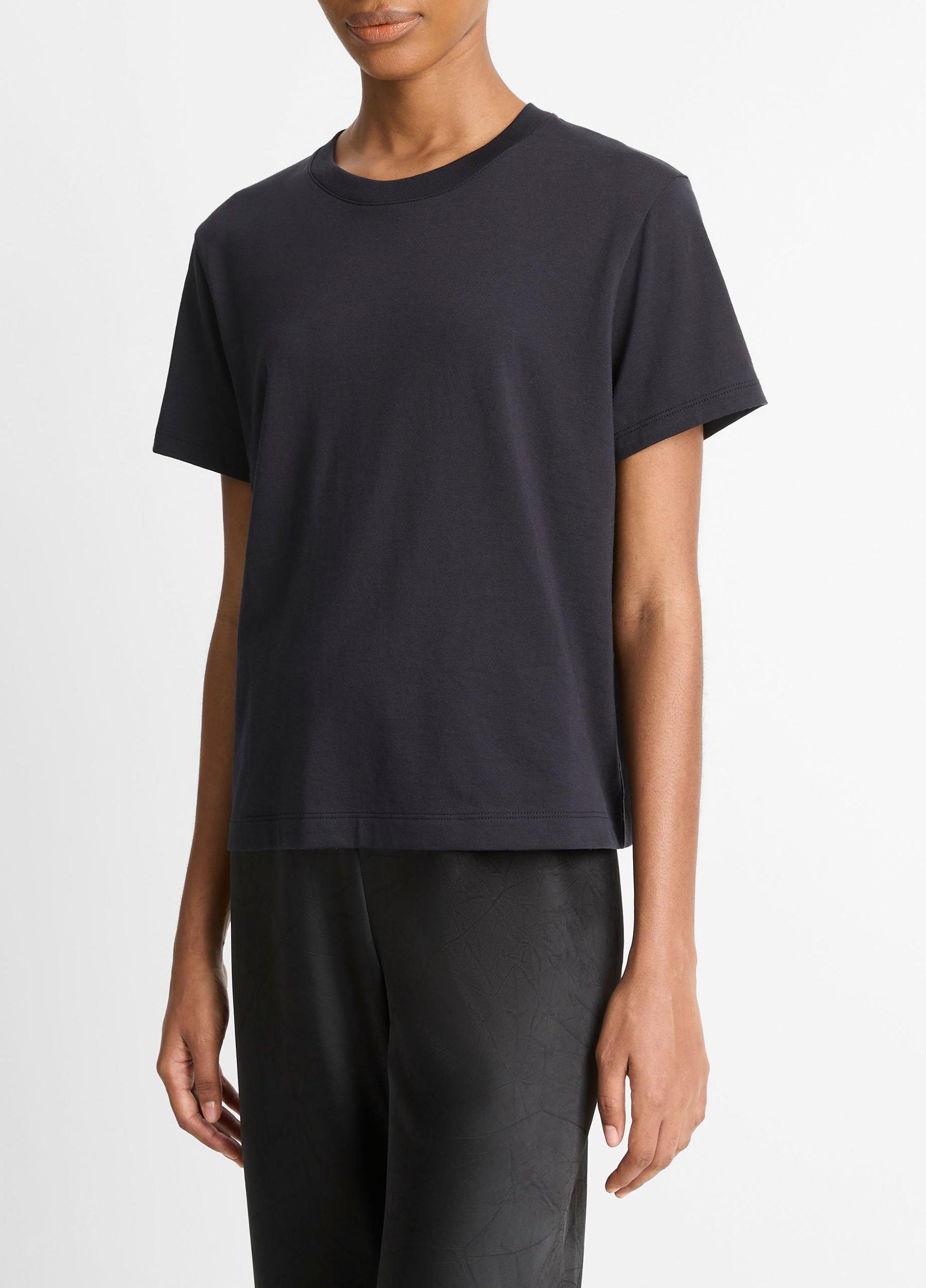 Pima Cotton Crew Neck T-Shirt Product Image