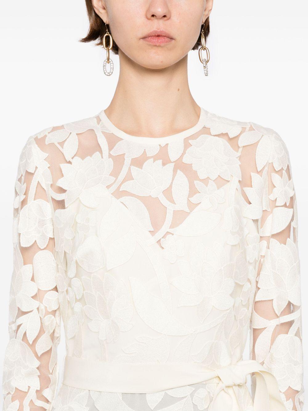 embroidered midi dress Product Image