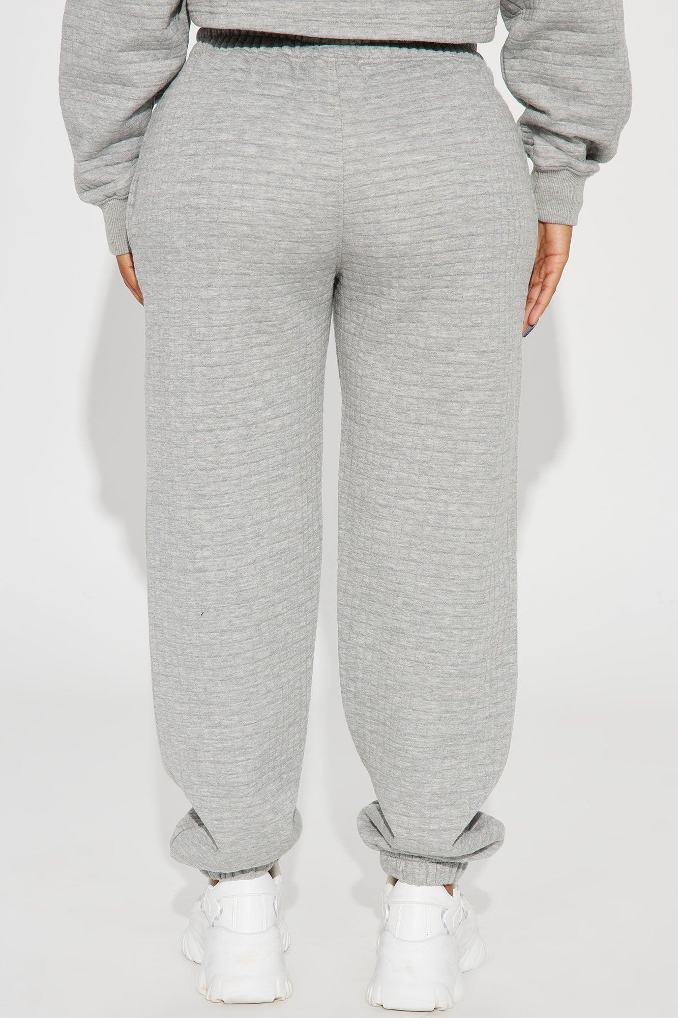 Chill With Me Joggers - Heathered Grey Product Image
