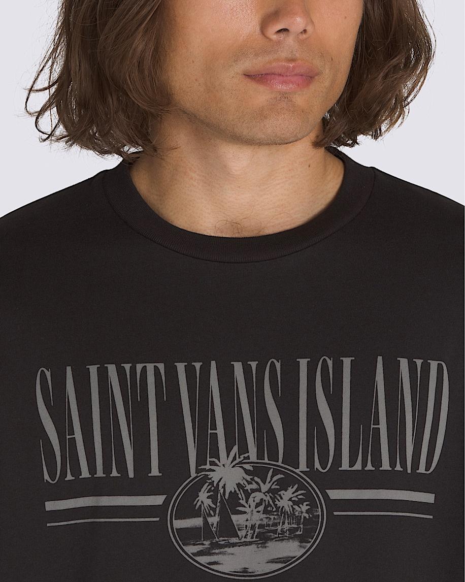Saint Vans Island T-Shirt in Black| Vans US Product Image