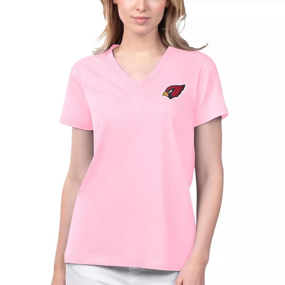 Women's Margaritaville Pink Arizona Cardinals Game Time V-Neck T-Shirt,  Product Image