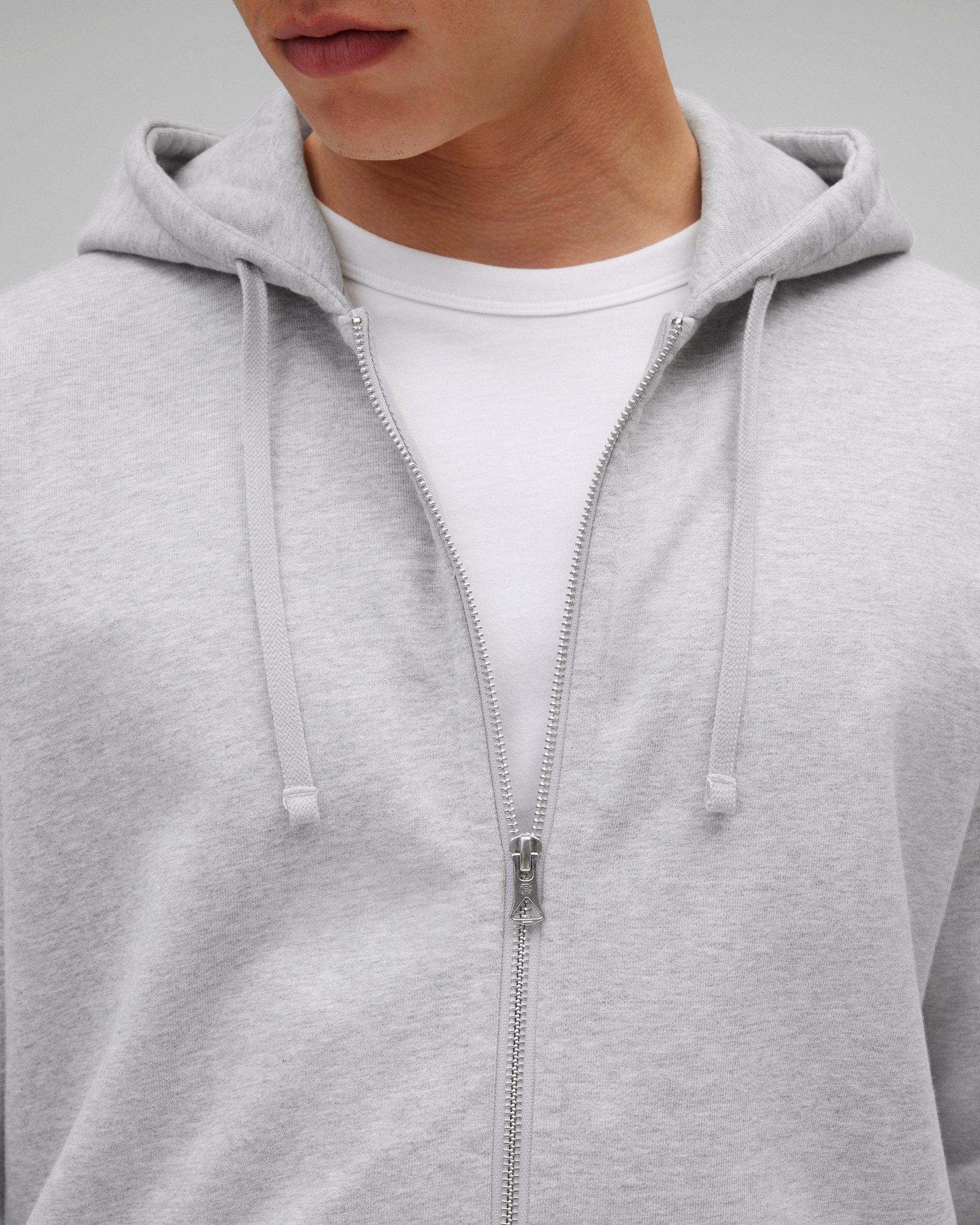 Midweight Terry Classic Full Zip Hoodie - Vault Male Product Image