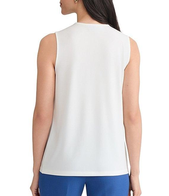 Kasper Petite Sleeveless Drape Neck Tank Product Image