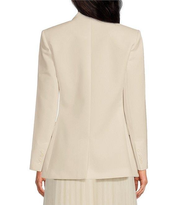 Tara Jarmon Viola Woven Wool-Blend Notch Collar Long Sleeve Suit Jacket Product Image