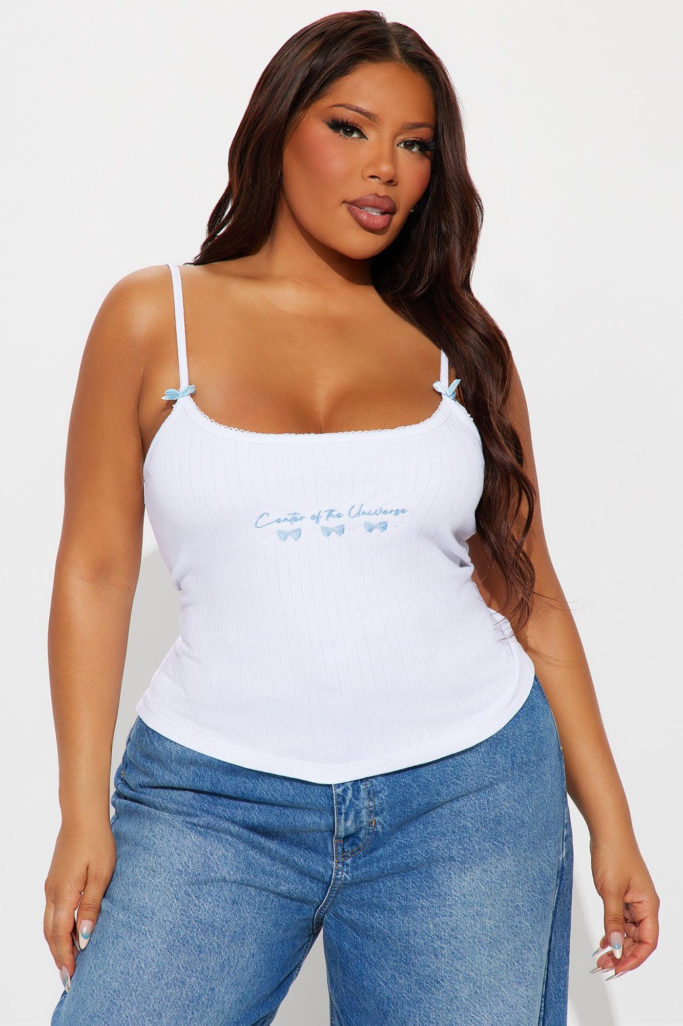 Center Of The Universe Bow Cami Top - Ivory Product Image