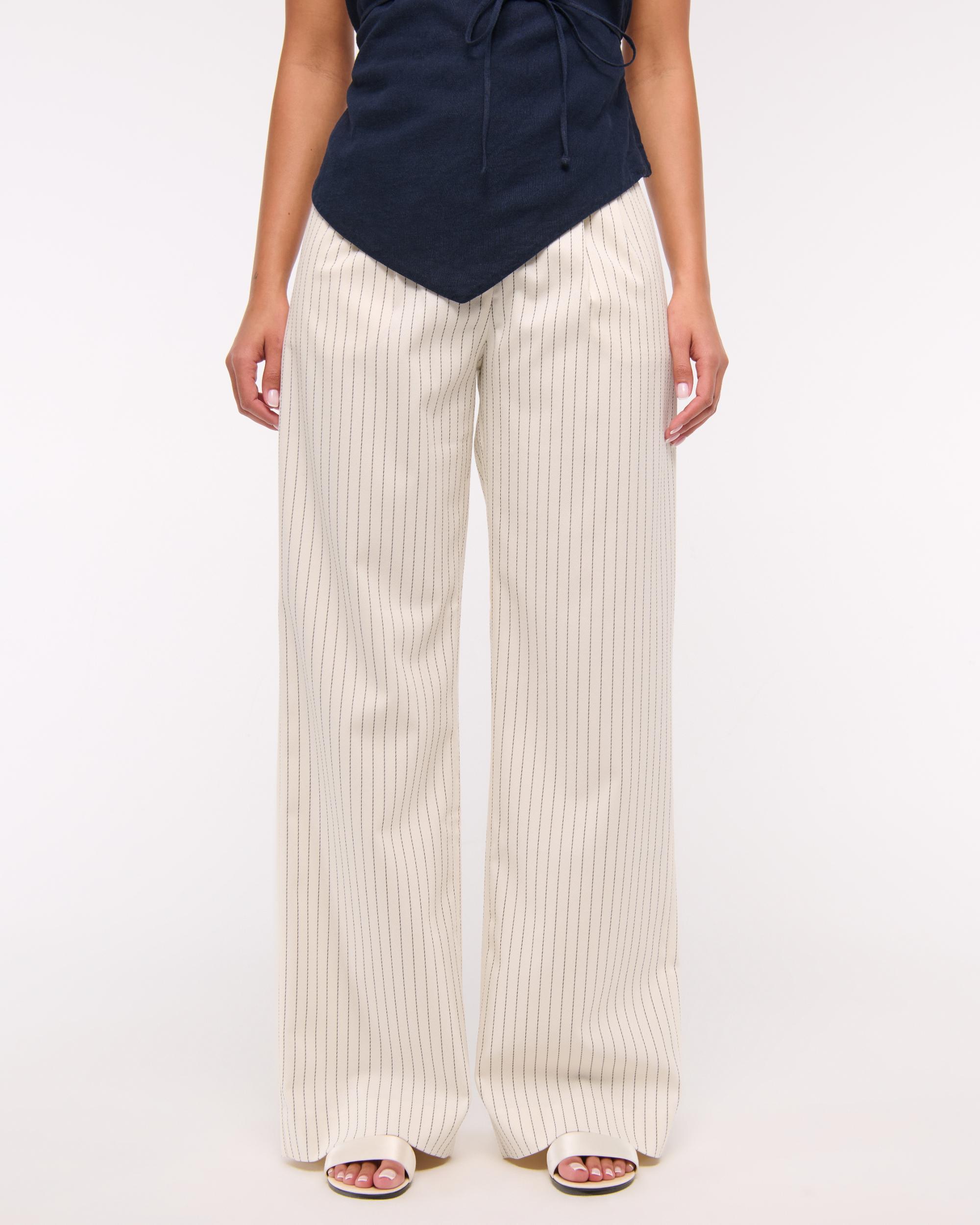 A&F Sloane Tailored Wide Leg Pant Product Image
