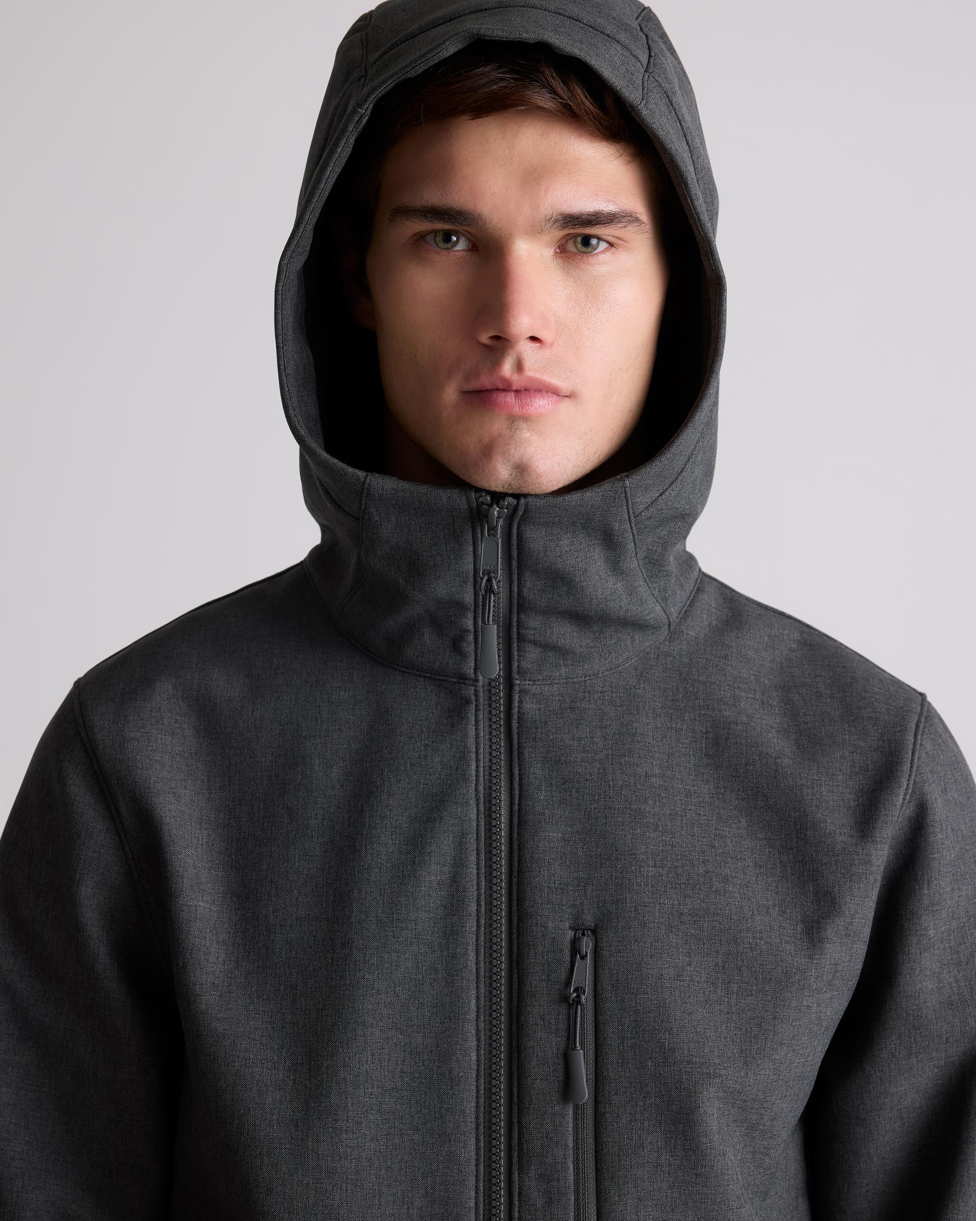 Quince | Men's Softshell Fleece-Lined Full-Zip Hooded Jacket Recycled Polyester Product Image