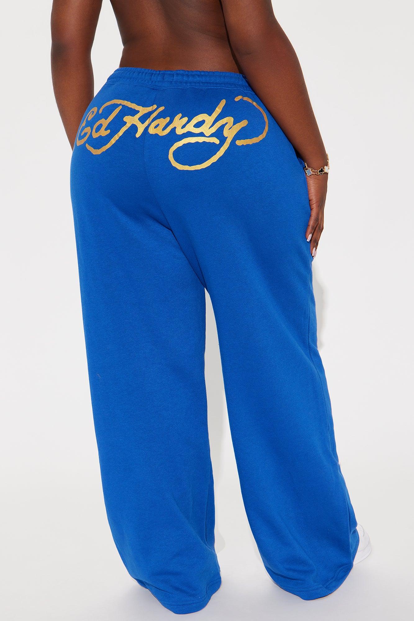 Tiger Lotus Ed Hardy Pant - CobaltBlue Product Image