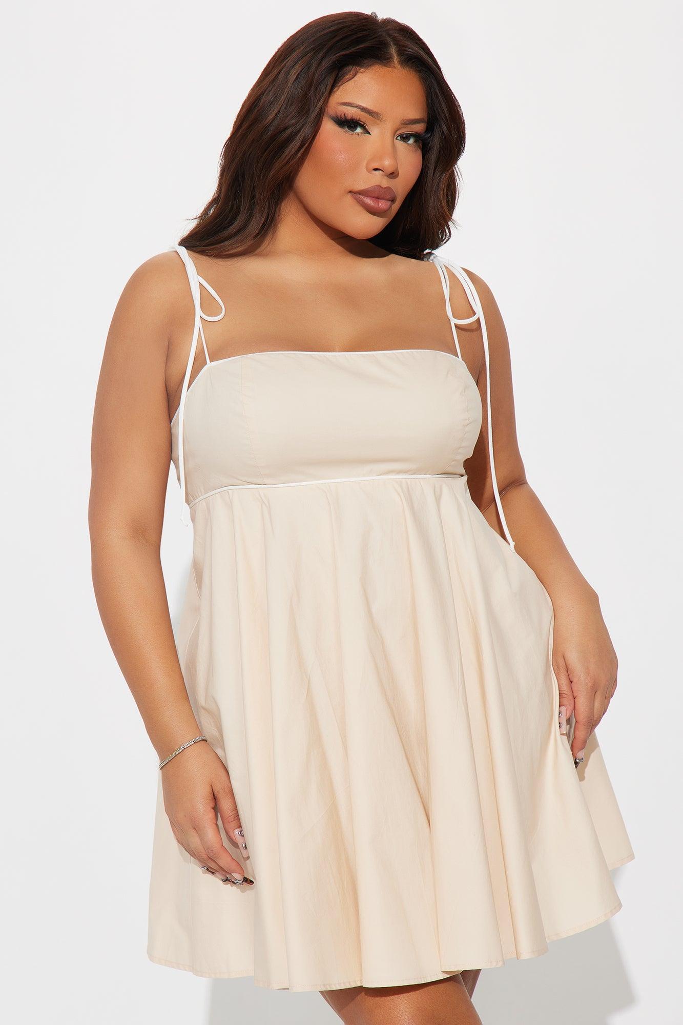 Sweet Memories Babydoll Mini Dress - Cream Product Image