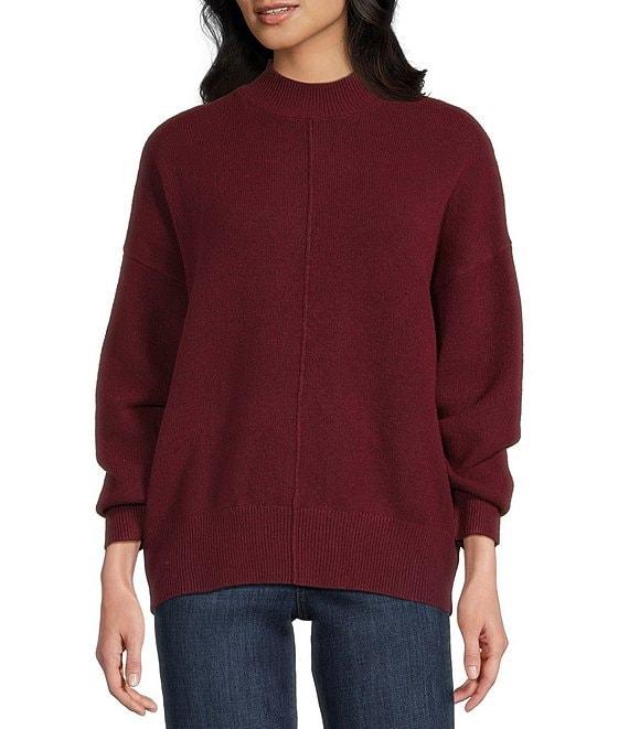 Blu Pepper Mock Neck Long Sleeve Sweater Product Image