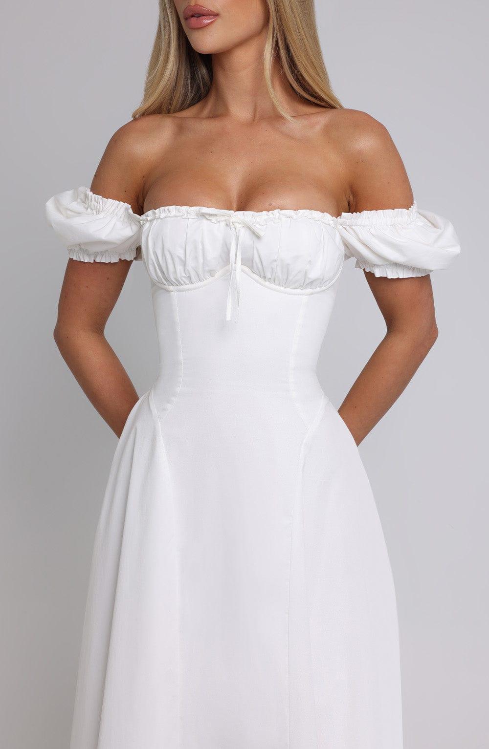 Elora Midi Dress - Ivory Product Image