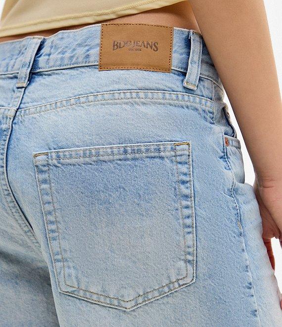 BDG Urban Outfitters Harden Mid Rise 7#double; Inseam Raw Hem Denim Shorts Product Image