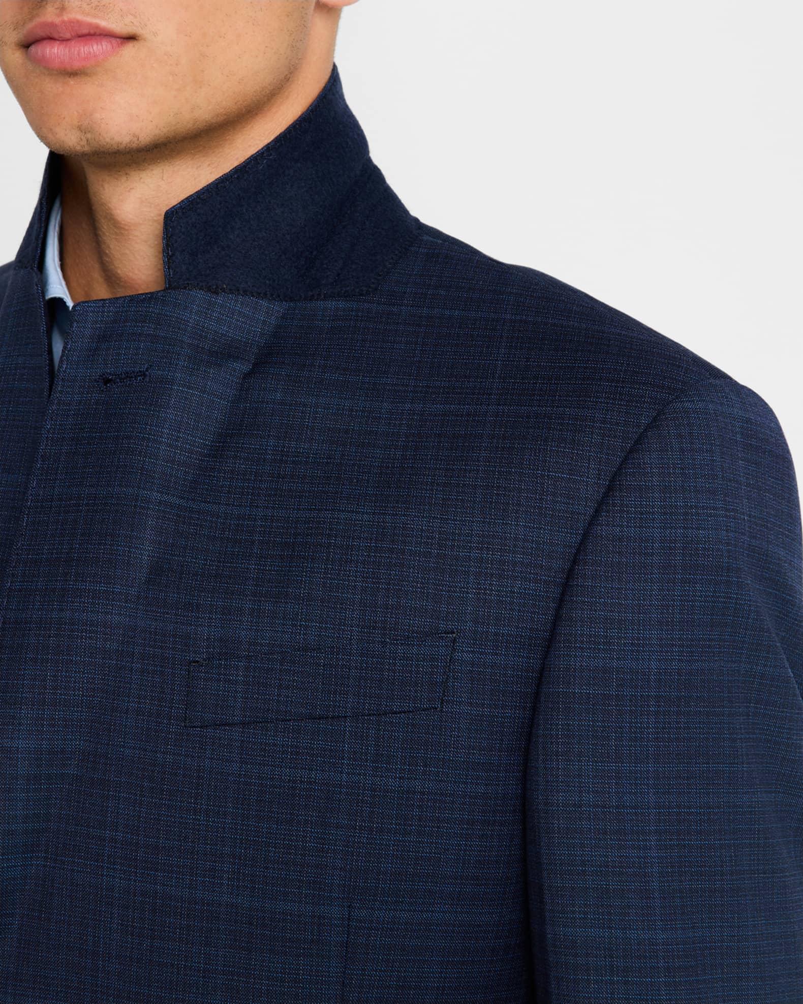 Men's Wool Stretch Windowpane Suit Product Image