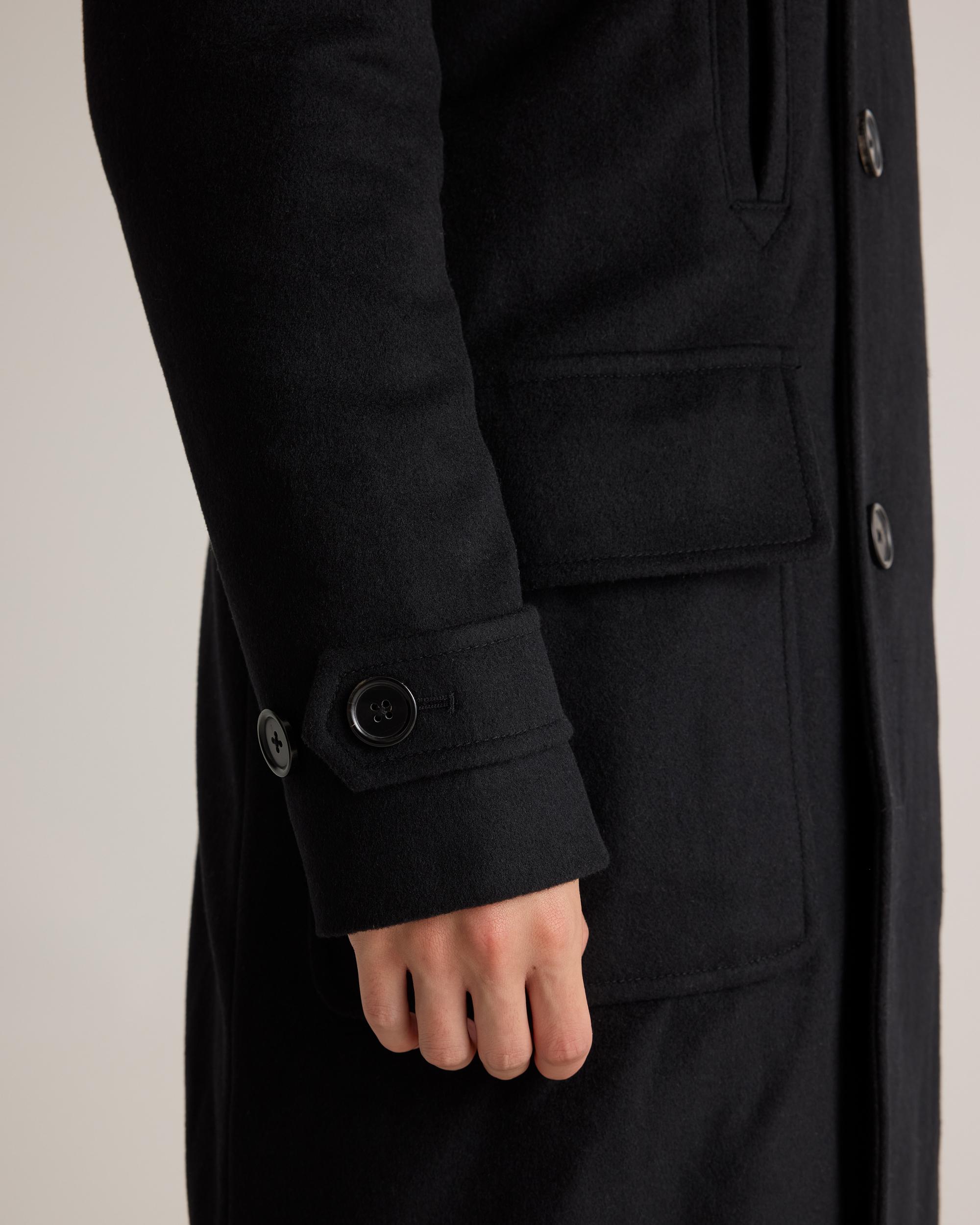 Quince | Men's Italian Wool Double-Breasted Officer Topcoat Wool/Nylon Product Image