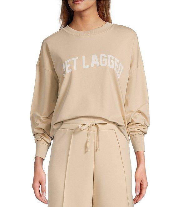 Antonio Melani Active Jet Lagged Crew Neck Long Sleeve Sweatshirt Product Image