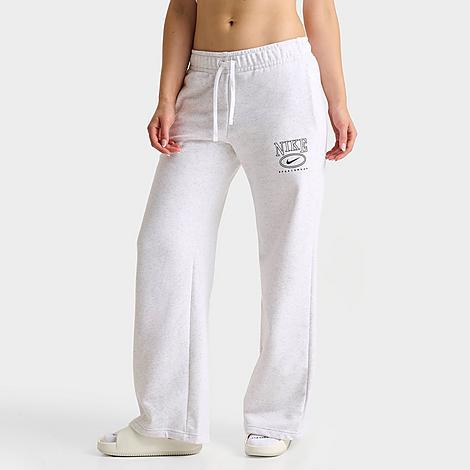 Womens Nike Sportswear Club Fleece Mid-Rise Wide-Leg Graphic Pants Product Image