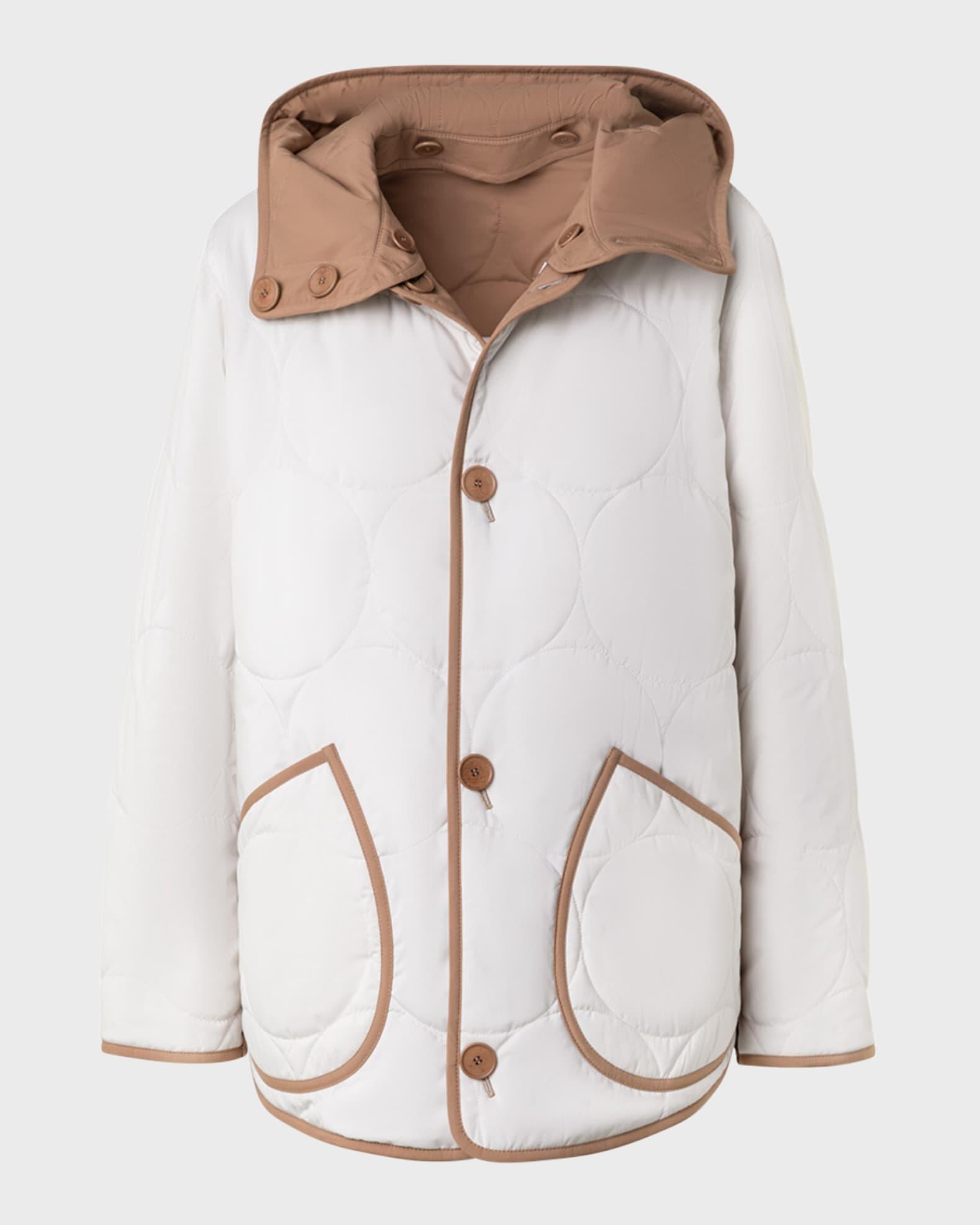 Bicolor Techno Dot Quilted Jacket Product Image