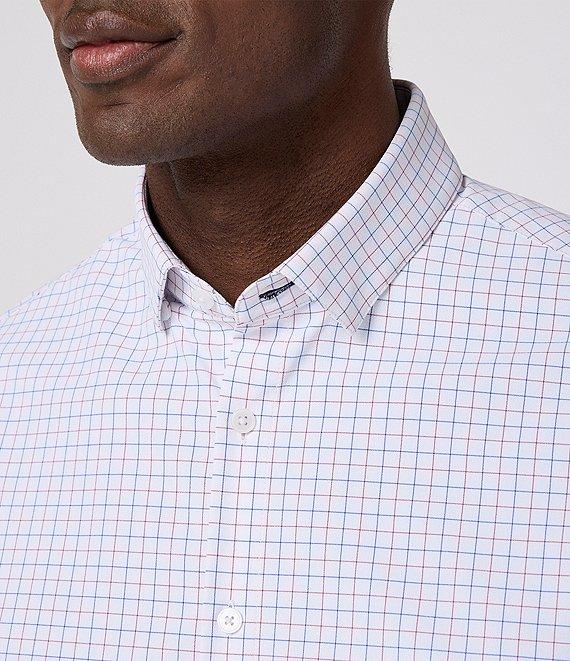 Mizzen+Main Performance Stretch Leeward No Tuck Conrad Tattersall Long Sleeve Woven Shirt Product Image