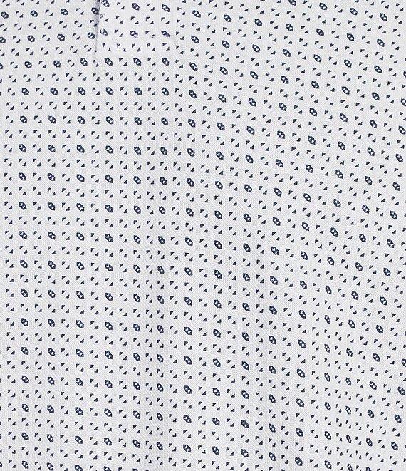 Cremieux Blue Label Classic Fit Pique Geo Print Short Sleeve Polo Shirt Product Image