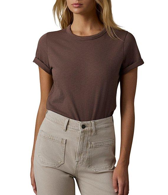 Faherty Organic Cotton Knit Crew Neck Short Sleeve Tee Product Image