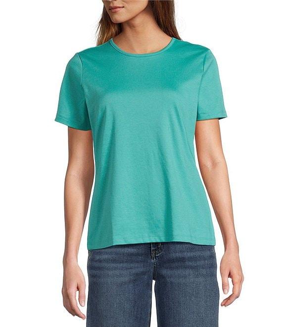 L.L.Bean Crew Neck Short Sleeve Tee Shirt Product Image
