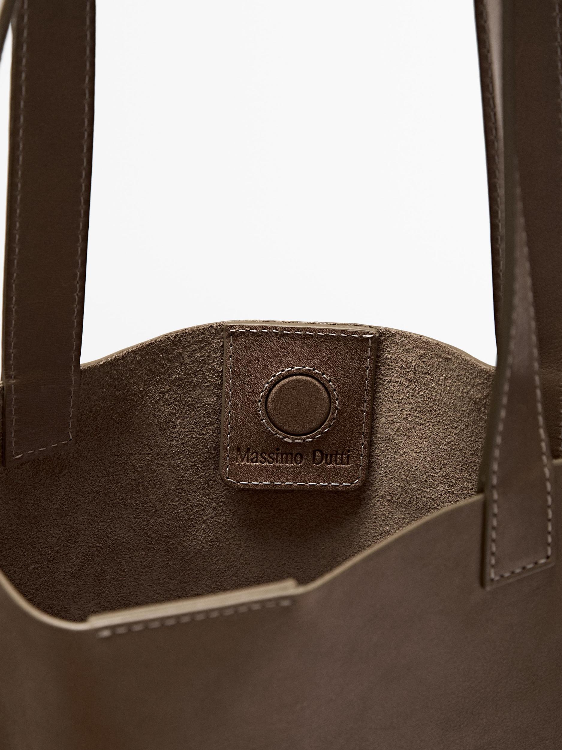 Nappa leather tote bag Product Image